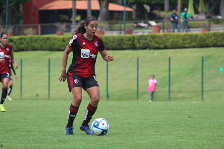 Zellyka Arce durante el juego de la Jornada 2 del Torneo Apertura 2019 de la Liga BBVA MX Femenil, entre Atlas Femenil y Rayadas de Monterre