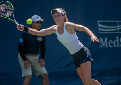 Allie Kiick returning a shot during the Citi Open. — 2019 Citi Open — ATP World Tour, Tennis, WTA