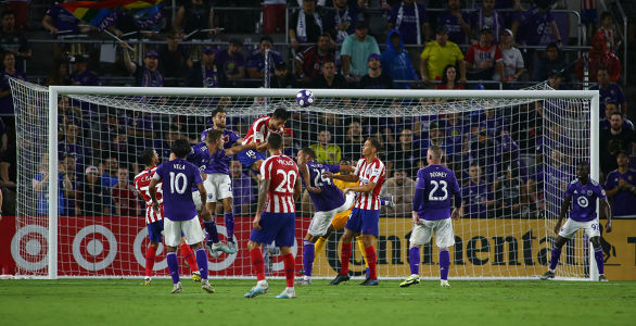 Felipe heads the ball away — soccer — MLS, soccer, allstar