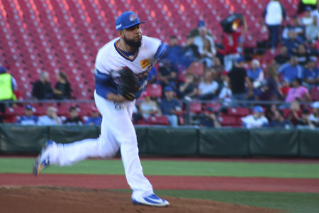 Marco Tovar durante el segundo juego de la serie de la Temporada 2019-2020 de la Liga Mexicana del Pacifico entre Charros de Jalisco y Sulta