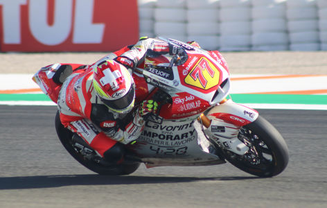 Aegerter en los segundos entrenamientos del viernes — valencia — dominique aegerter, moto2, kalex