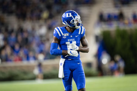 Duke's Scott Bracey, Wide Receiver — Football — Duke, Football, Pittsburgh