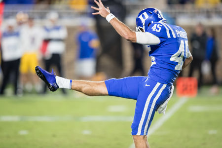 Austin Parker, Duke Blue Devil Punter — Football — Duke, Football, Pittsburgh