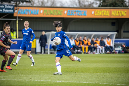 Ji So-Yun takes aim for Chelsea — Chelsea FC — Chelsea FC, Reading FC, FAWSL