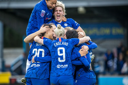 Chelsea goal celebration — Chelsea FC — Chelsea FC, Reading FC, FAWSL