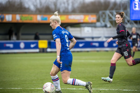 Beth England on the ball for Chelsea — Chelsea FC — Chelsea FC, Reading FC, FAWSL