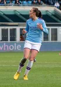 Caroline Weir during Maren Mjelde and Georgia Stanway during Manchester City Women vs Chelsea Women in the 2020 FA Women's Super League — Ca