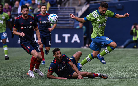 SEAvCHI MLS week 1 
1/3/20
Century Link Field, Seattle WA 
SEA wins 2-1 over CHI — MLS — Seattle Sounders FC, Chicago Fire, MLS