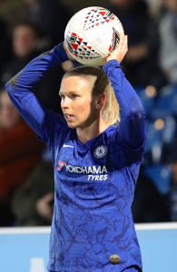 Jonna Andersson, Chelsea FC Women playing at Kingsmeadow February 12th v. Birmingham City — Chelsea Women — Jonna Andersson, Chelsea Women