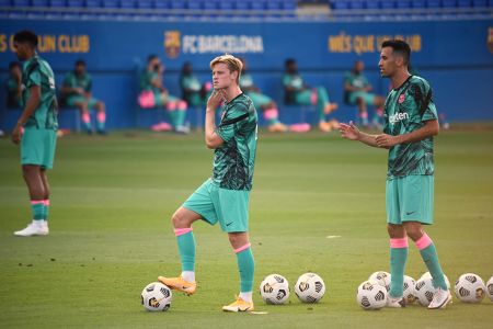 Barça 3- Girona 1, Preseason Friendly Game, 16/9/2020 — Frenkie de Jong, Sergio Busquets