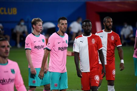 Barça 3- Girona 1, Preseason Friendly Game, 16/9/2020 — Frenkie de Jong, Sergio Busquets, FC Barcelona