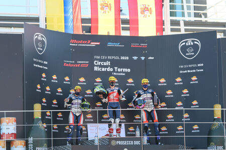 podium — european talent cup, valencia, podio