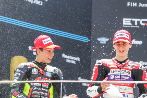 GUIDO PINI PODIUM, AC RACING TEAM — PODIO — JUNIORGP, FIM, EUROPEAN TALENT CUP