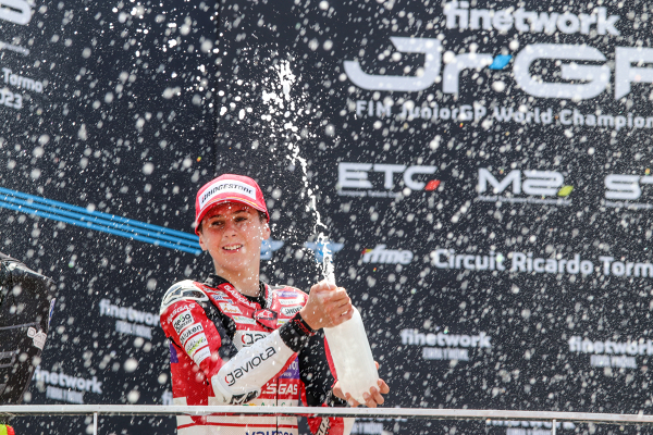 MAXIMO QUILES, PODIUM, ASPAR JUNIOR TEAM — MAXIMO QUILES — JUNIORGP, FIM, EUROPEAN TALENT CUP
