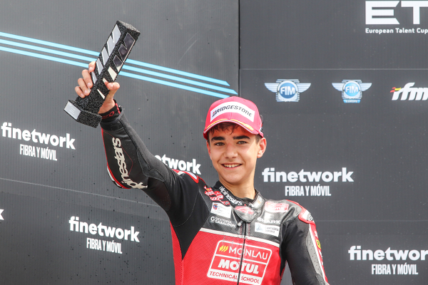 BRIAN URIARTE, PODIUM, TEAM ESTRELLA GALICIA 0,0 — PODIO — JUNIORGP, FIM, EUROPEAN TALENT CUP