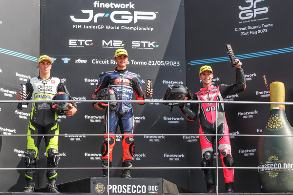 PODIUM STOCK 2023 VALENCIA, DANIEL MUÑOZ, ERIC FERNANDEZ, DINO IOZZO — PODIO — DANIEL MUÑOZ, PODIUM, PODIO