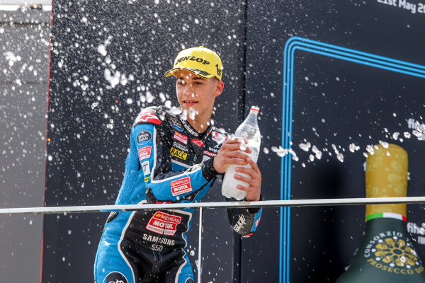 Angel Piqueras, Team Estrella Galicia 0,0, podium — podium — CEV, JUNIORGP, moto3