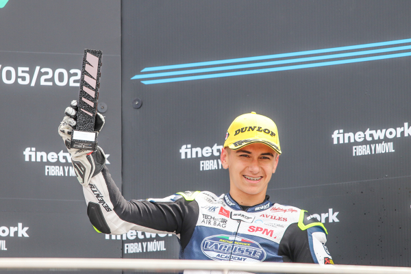 Alvaro Carpe, STV Laglisse Racing — podium — CEV, JUNIORGP, moto3
