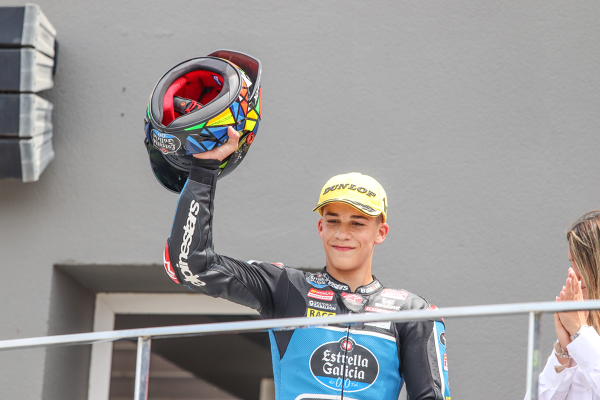 Angel Piqueras, Team Estrella Galicia 0,0, podium — Team Estrella Galicia 0,0 — CEV, JUNIORGP, moto3