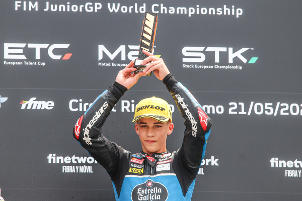 Angel Piqueras, Team Estrella Galicia 0,0, podium — podium — CEV, JUNIORGP, moto3