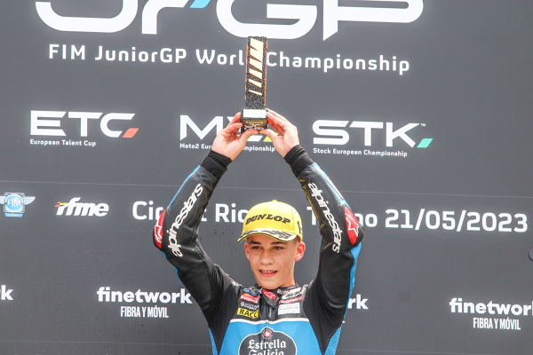 Angel Piqueras, Team Estrella Galicia 0,0, podium — podium — CEV, JUNIORGP, moto3