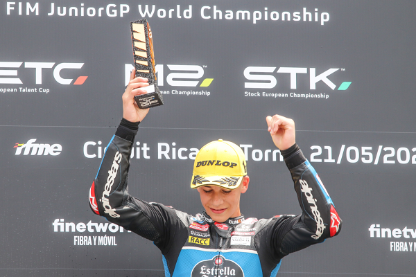 Angel Piqueras, Team Estrella Galicia 0,0, podium — podium — CEV, JUNIORGP, moto3