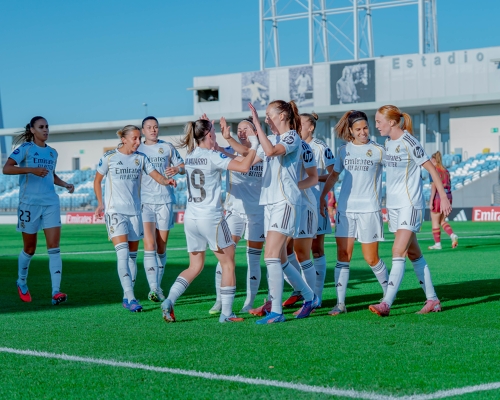 Liga F J4 | Real Madrid - Deportivo De La Coruna Women — Caroline Weir — Maëlle Lakrar, Sara Holmgaard, Maria mendez