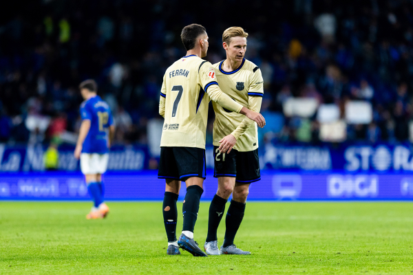Real Oviedo - FC Barcelona - Jornada 6 - La Liga EA Sports — FC Barcelona — Ferran Torres, Frenkie de Jong, FC Barcelona