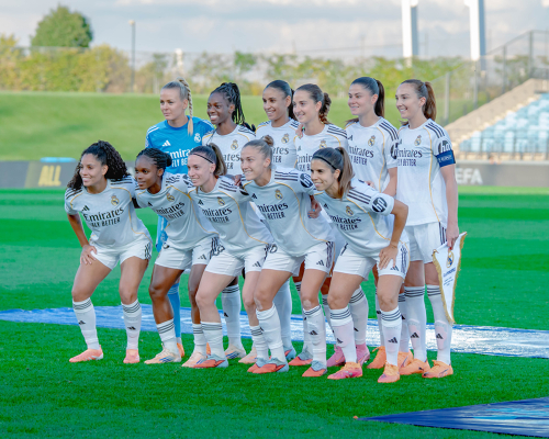 UWCL J1 | Real Madrid - AS Roma — Caroline Weir — Merle Frohms, Yasmim Ribeiro, Maria Mendez