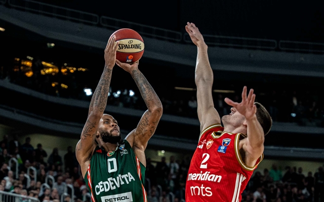 Cedevita Olimpija Ljubljana vs Crvena Zvezda — Cedevita Olimpija Ljubljana vs Crvena Zvezda, Stefan Miljenovic, Dewayne Stewart JR
