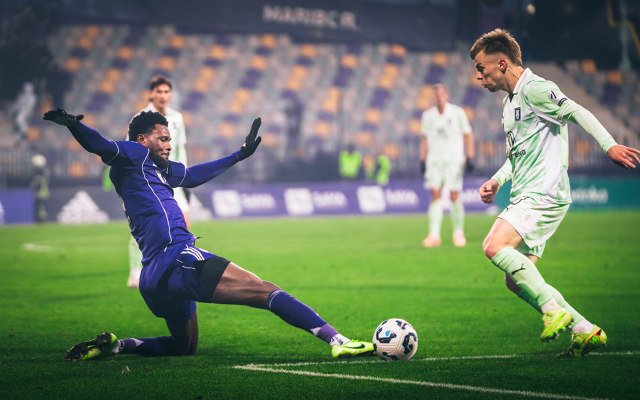 NK Maribor vs Olimpija Ljubljana — Benjamin Tettheh, NK Maribor vs Olimpija Ljubljana, NK Maribor