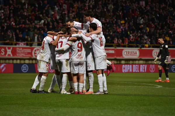 Celebración gol de la Cultural Leonesa — Cultural Leonesa — Cultural Leonesa, copa del rey