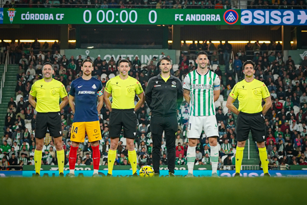 Córdoba CF - FC Andorra (J28 LaLiga Hypermotion) — Córdoba CF — capitan, arbitro, LaLiga Hypermotion