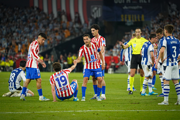 Atletico de Madrid - Real Sociedad (final Copa del Rey 2026) — Koke — Koke, Julián Álvarez, Atlético de Madrid