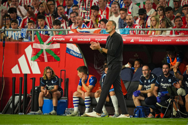Atletico de Madrid - Real Sociedad (final Copa del Rey 2026) — Copa del Rey — Pellegrino Matarazzo, entrenador, Real Sociedad