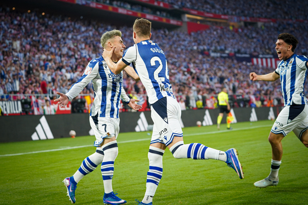 Atletico de Madrid - Real Sociedad (final Copa del Rey 2026) — Copa del Rey — Ander Barrenetxea, goal, gol