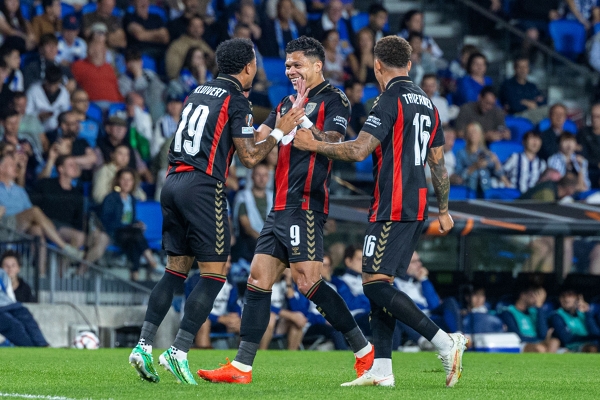 Jornada 1º UEFA Europa League Real Sociedad 1-2 AFC Bournemouth — Justin Kluivert, Evanilson, Marcus Tavernier